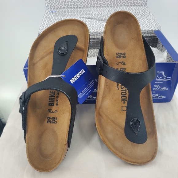 Birkenstock Shoes - BIRKENSTOCK Women's 8 Sandals Gizeh shoes Black